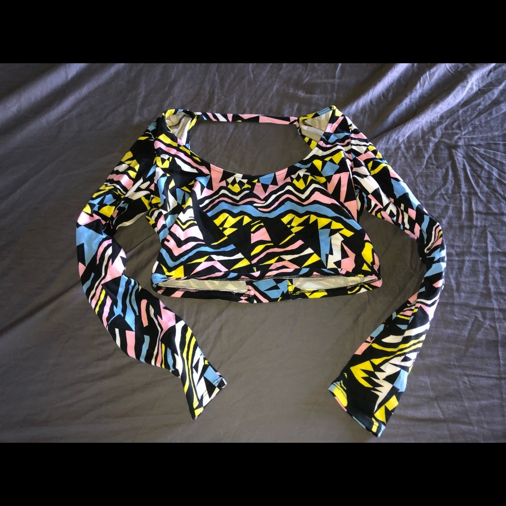 Groovy Open Back Crop Top